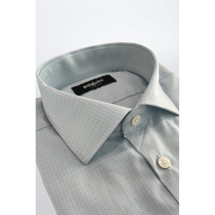 Baldinini Trend Light Blue Cotton Shirt