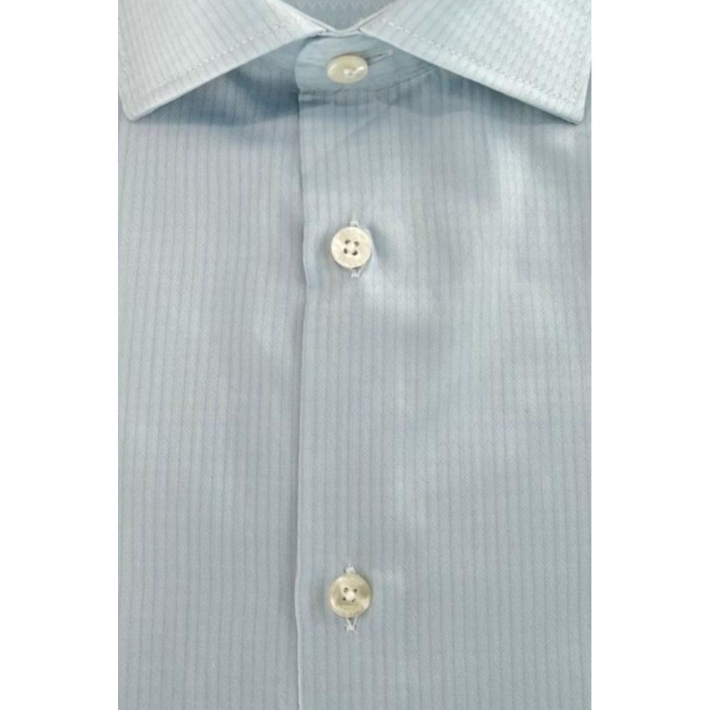 Baldinini Trend Light Blue Cotton Shirt