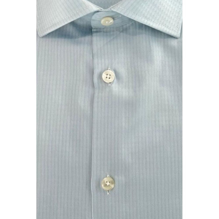 Baldinini Trend Light Blue Cotton Shirt