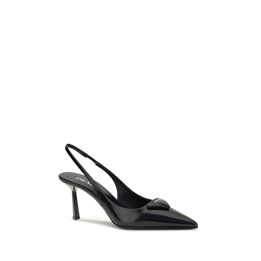 Prada Leather slingback Pumps
