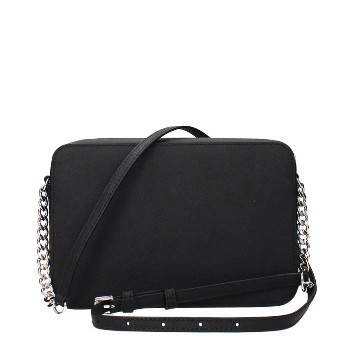 Michael Kors Black Leather Crossbody Bag