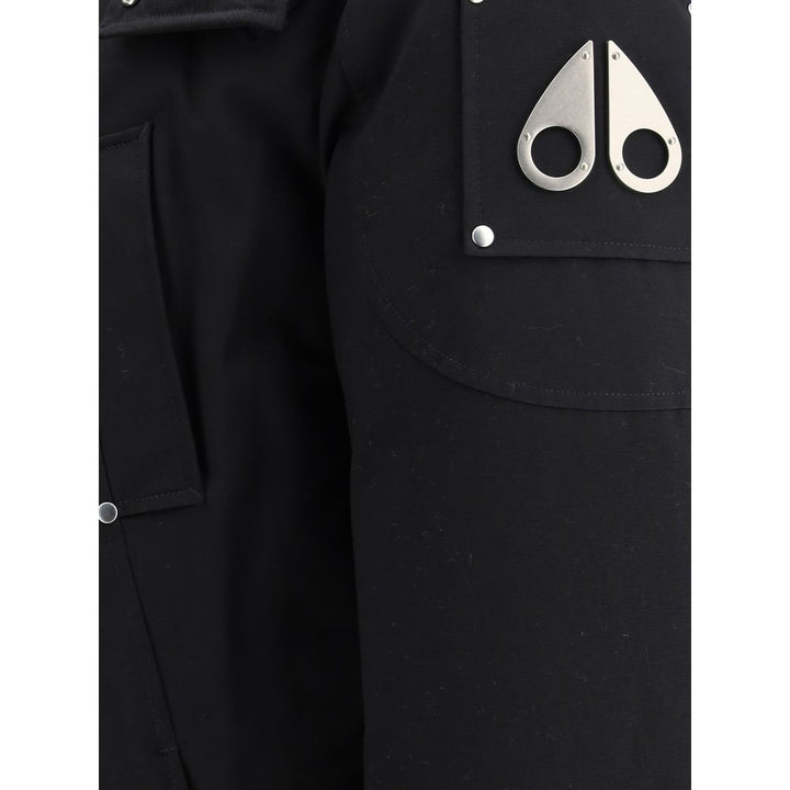 Moose Knuckles Black Cotton Parka