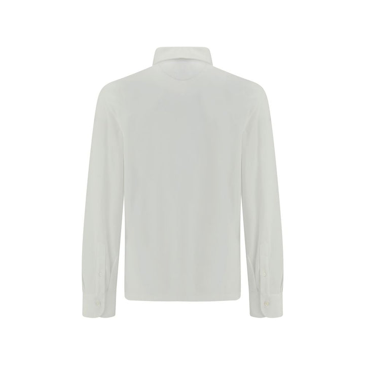 Brunello Cucinelli White Cotton Dress Shirt