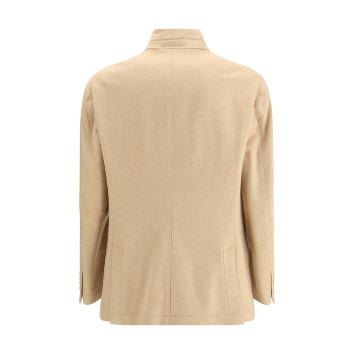 Brunello Cucinelli Beige Cashmere Coat