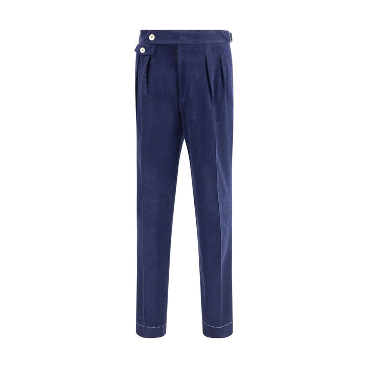 Brunello Cucinelli Blue Wool Casual Pants