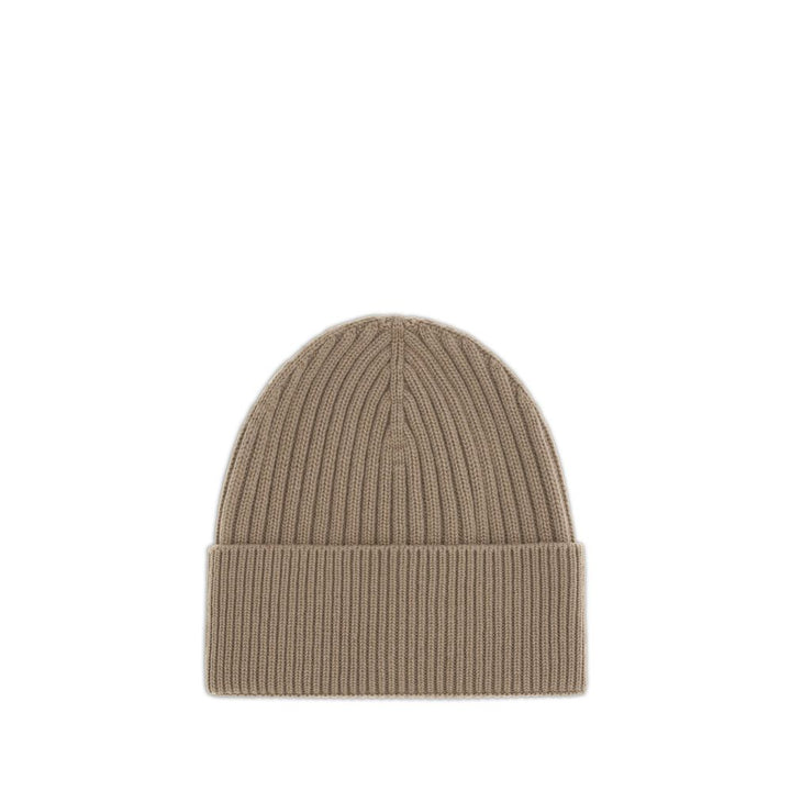 Moncler Grenoble Beige Merino Wool Beanie