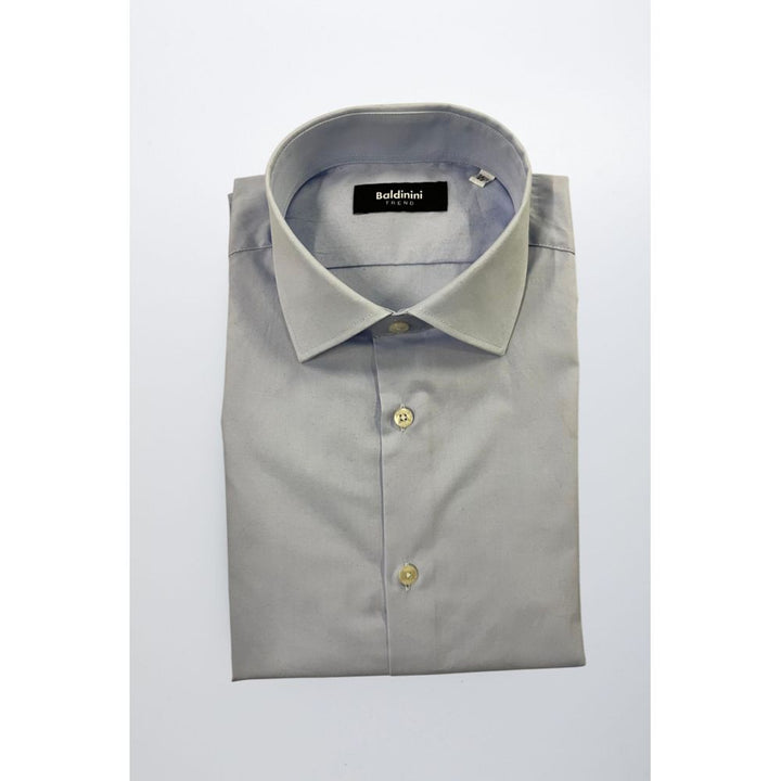 Baldinini Trend Light Blue Cotton Shirt