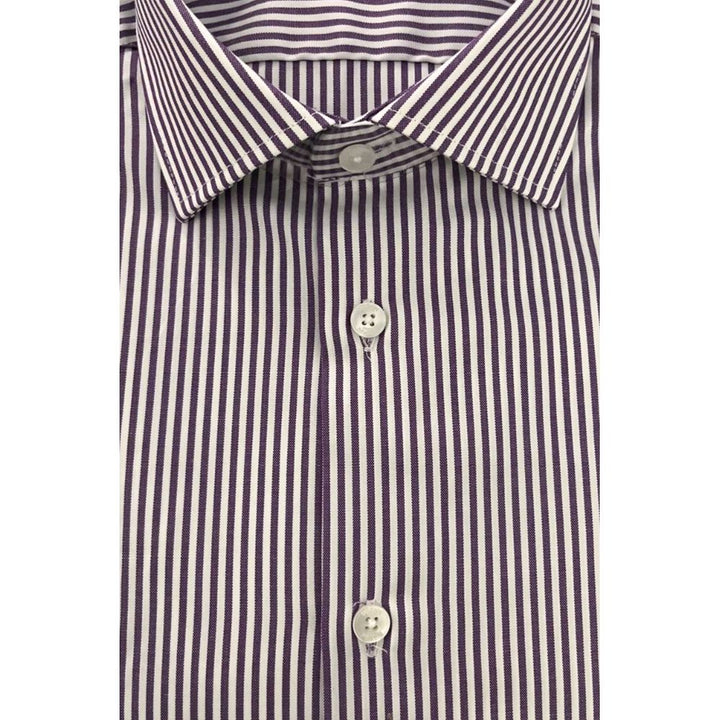 Baldinini Trend Purple Cotton Shirt