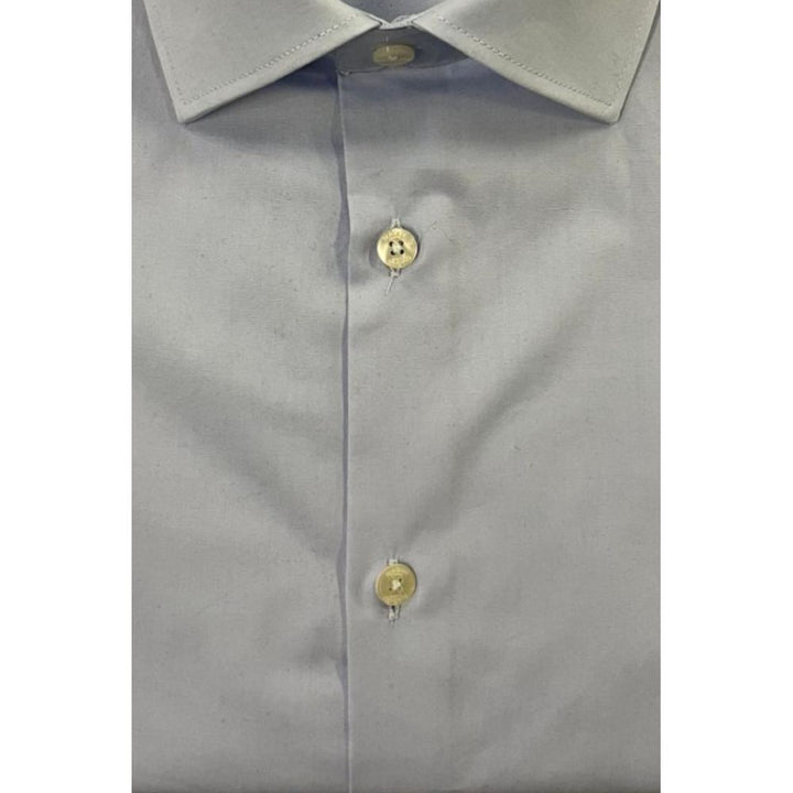 Baldinini Trend Light Blue Cotton Shirt