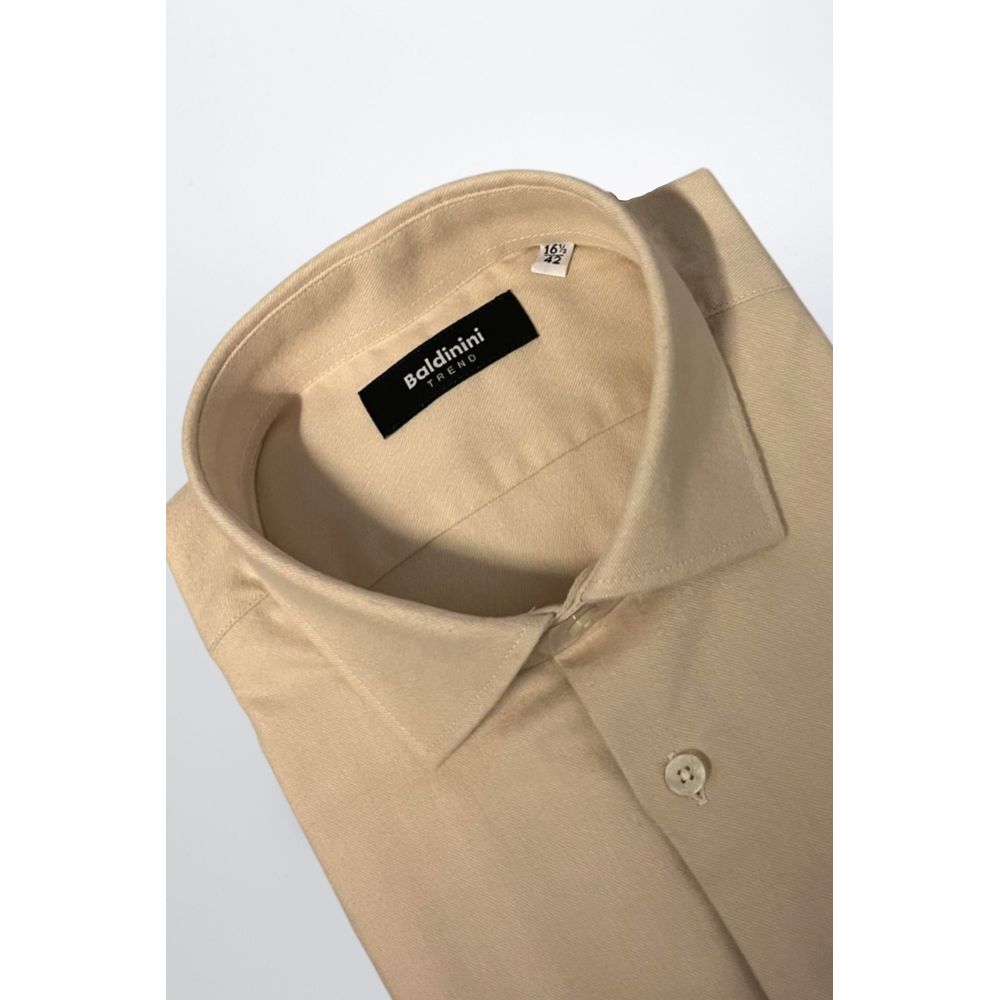 Baldinini Trend Beige Cotton Shirt