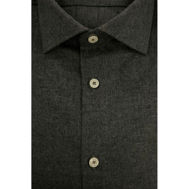 Baldinini Trend Gray Cotton Shirt