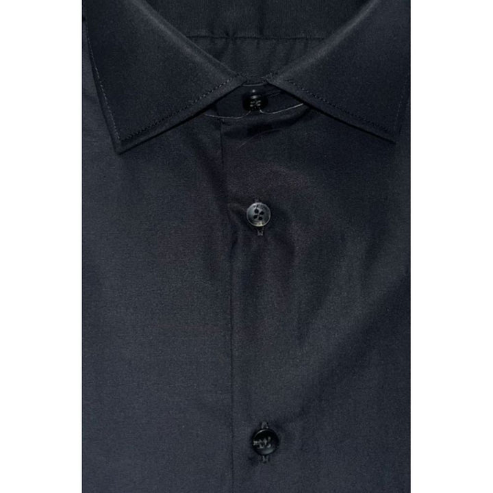 Baldinini Trend Black Cotton Shirt