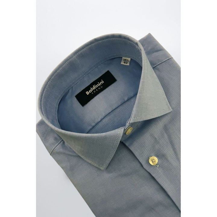 Baldinini Trend Light Blue Cotton Shirt