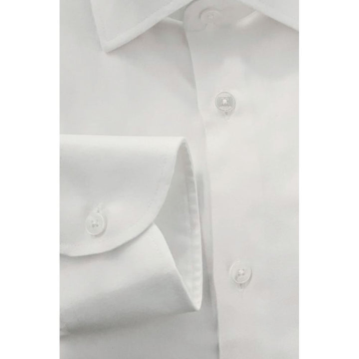 Baldinini Trend White Cotton Shirt