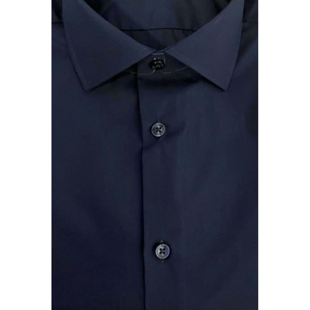 Baldinini Trend Blue Cotton Shirt