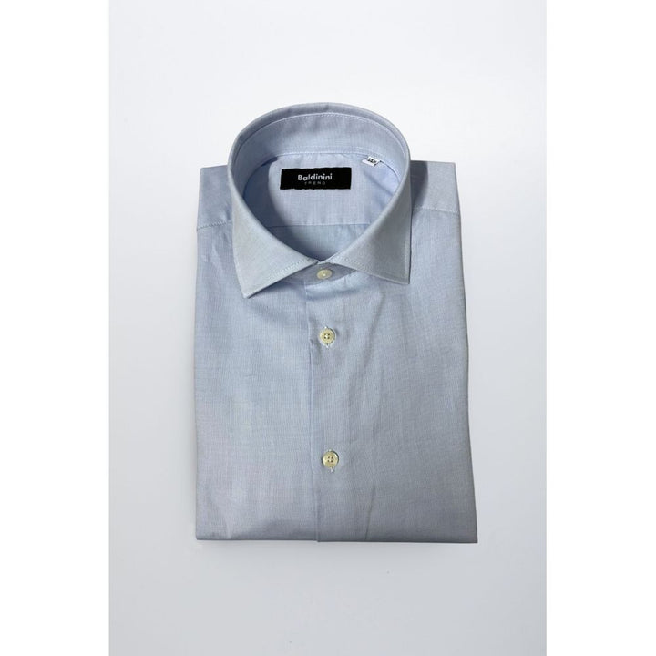 Baldinini Trend Light Blue Cotton Shirt