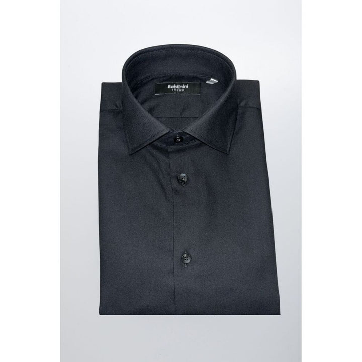 Baldinini Trend Black Cotton Shirt