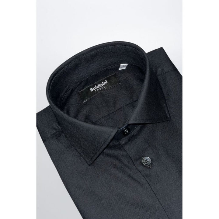 Baldinini Trend Black Cotton Shirt