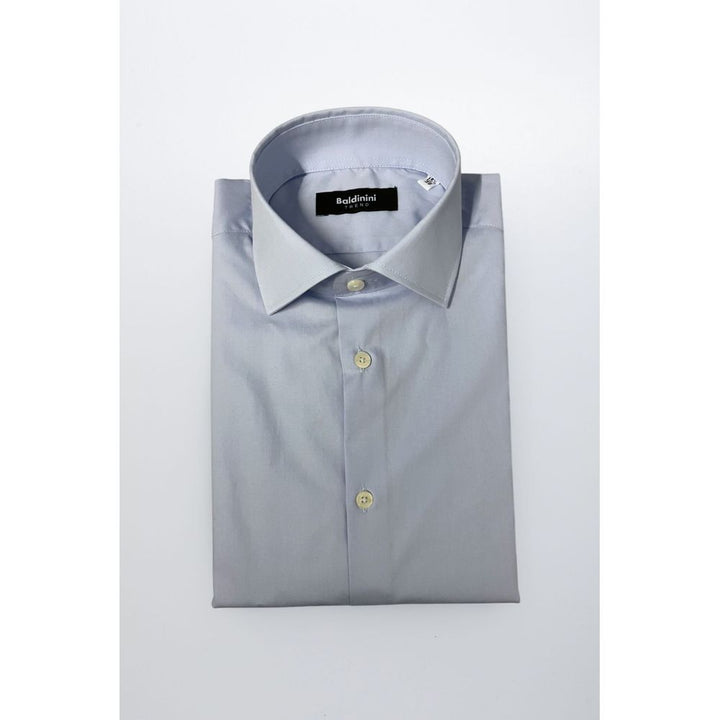 Baldinini Trend Light Blue Cotton Shirt