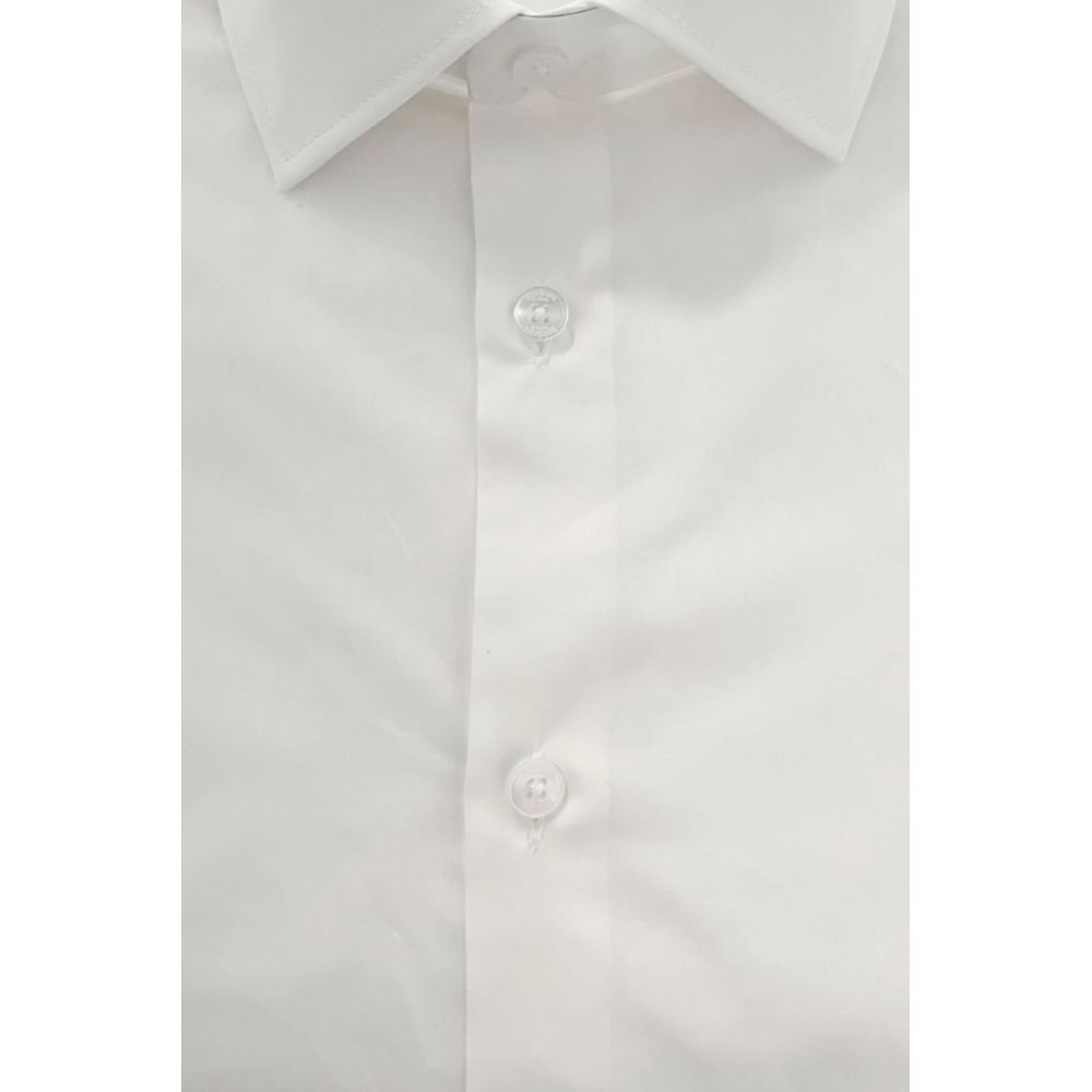 Baldinini Trend White Cotton Shirt