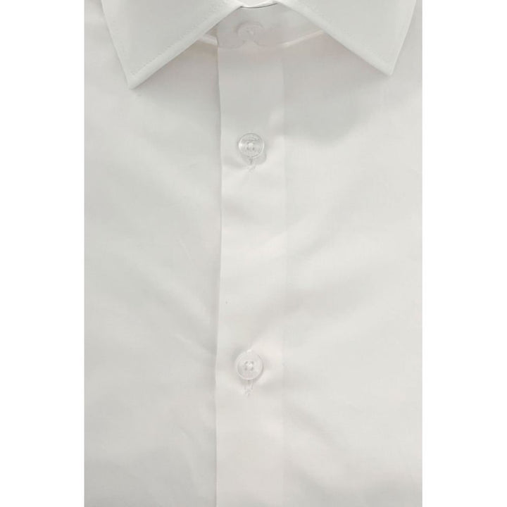 Baldinini Trend White Cotton Shirt