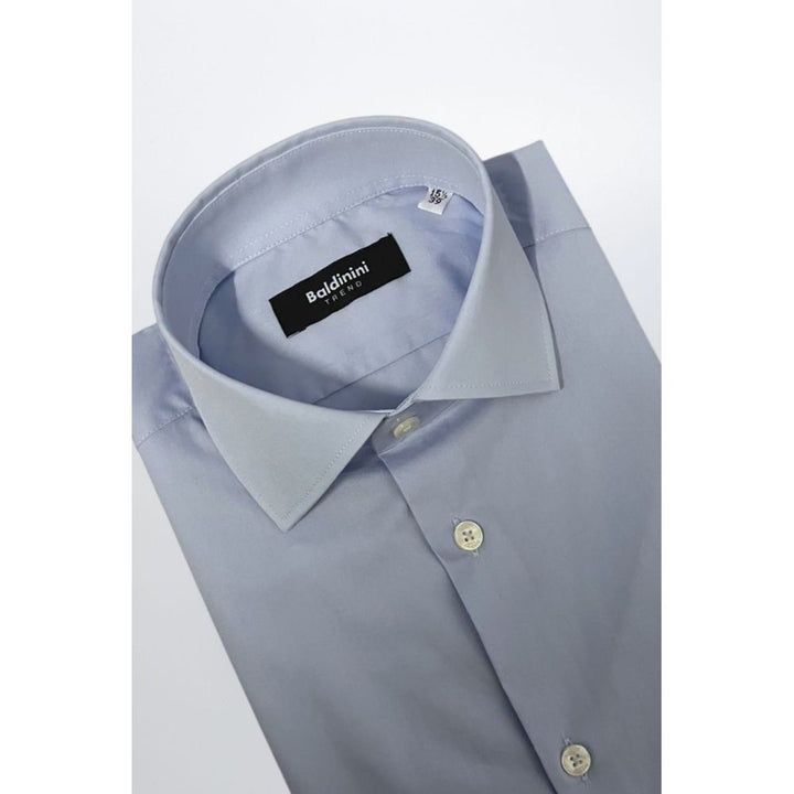 Baldinini Trend Light Blue Cotton Shirt