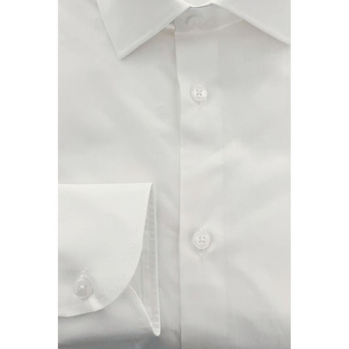 Baldinini Trend White Cotton Shirt