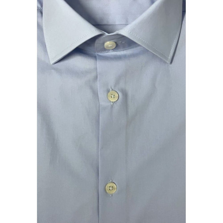 Baldinini Trend Light Blue Cotton Shirt