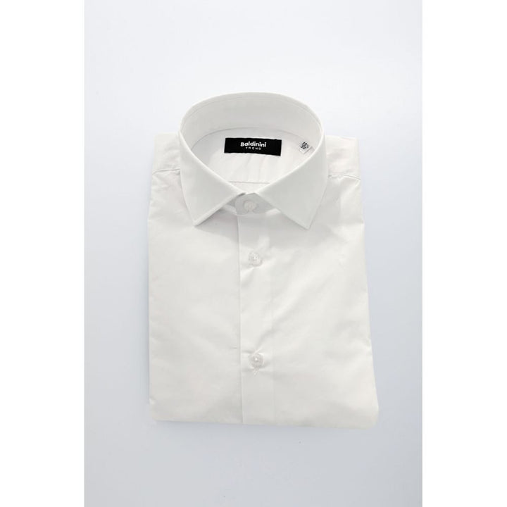 Baldinini Trend White Cotton Shirt