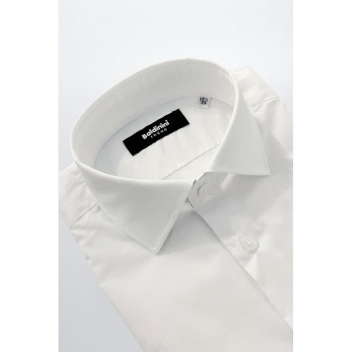 Baldinini Trend White Cotton Shirt