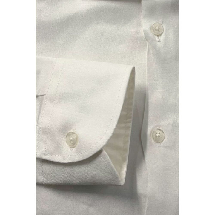 Baldinini Trend White Cotton Shirt