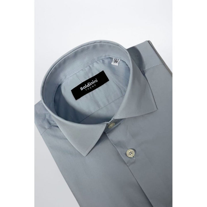 Baldinini Trend Light Blue Cotton Shirt