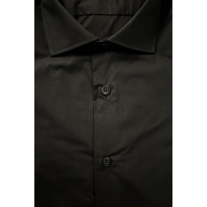Baldinini Trend Black Cotton Shirt