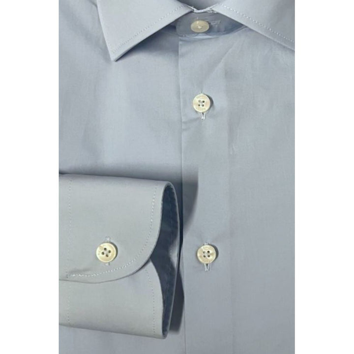 Baldinini Trend Light Blue Cotton Shirt