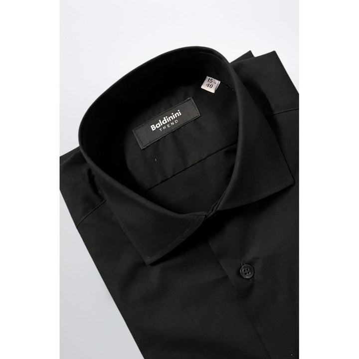 Baldinini Trend Black Cotton Shirt