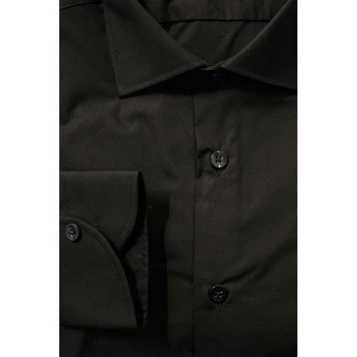 Baldinini Trend Black Cotton Shirt