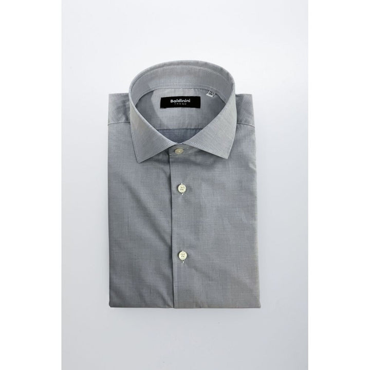 Baldinini Trend Light Blue Cotton Shirt
