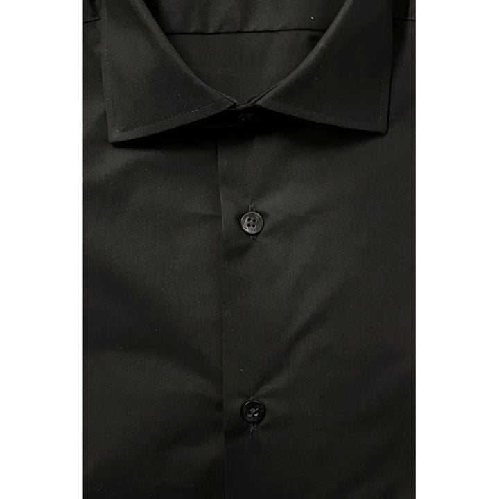 Baldinini Trend Black Cotton Shirt