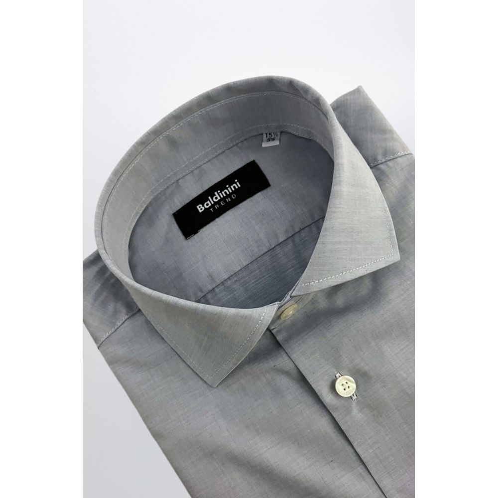Baldinini Trend Light Blue Cotton Shirt