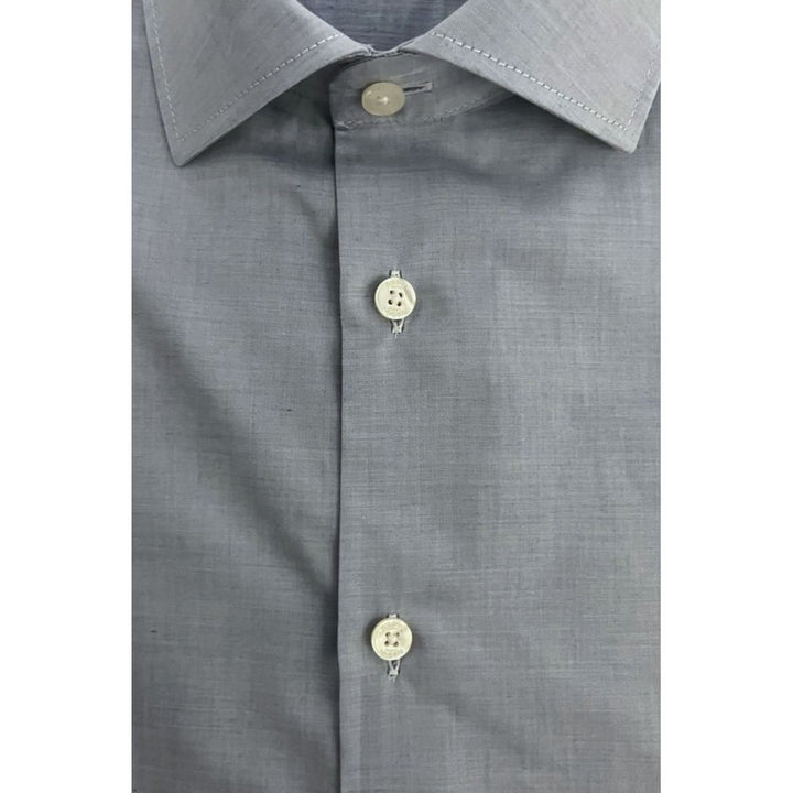 Baldinini Trend Light Blue Cotton Shirt