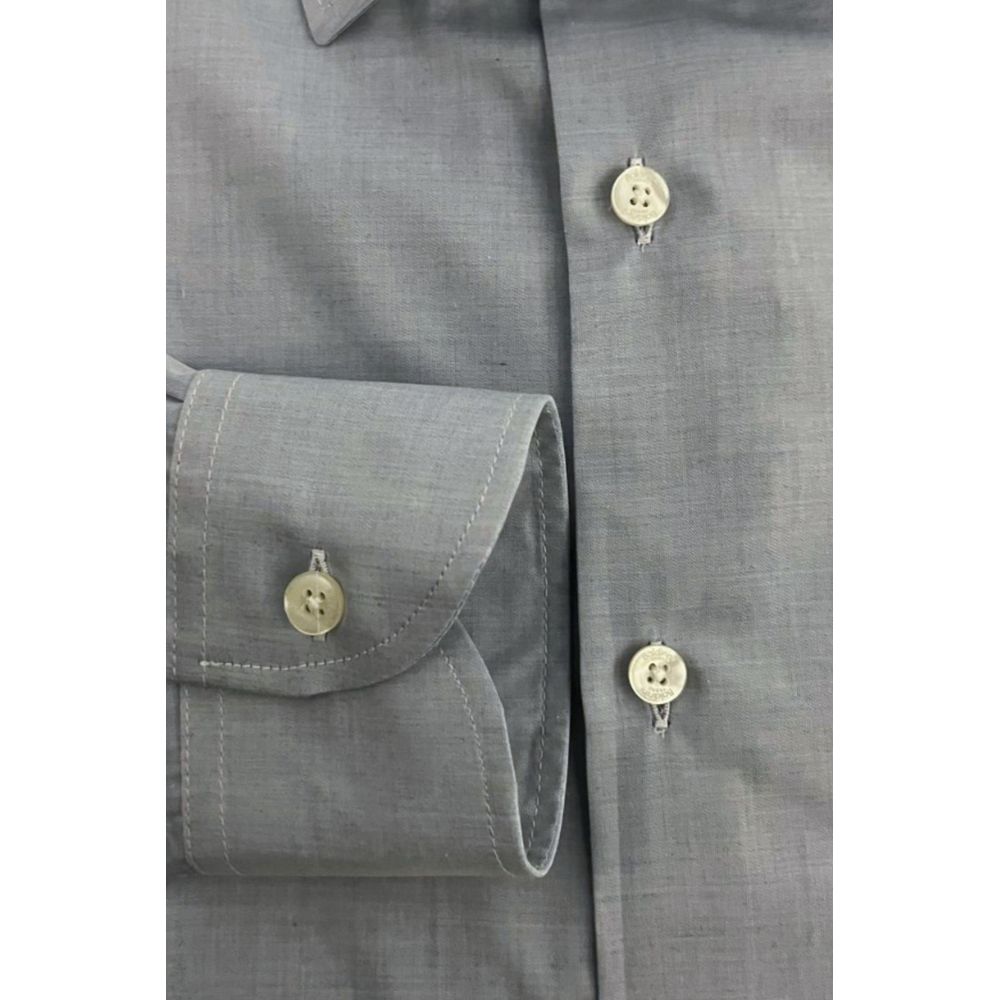 Baldinini Trend Light Blue Cotton Shirt