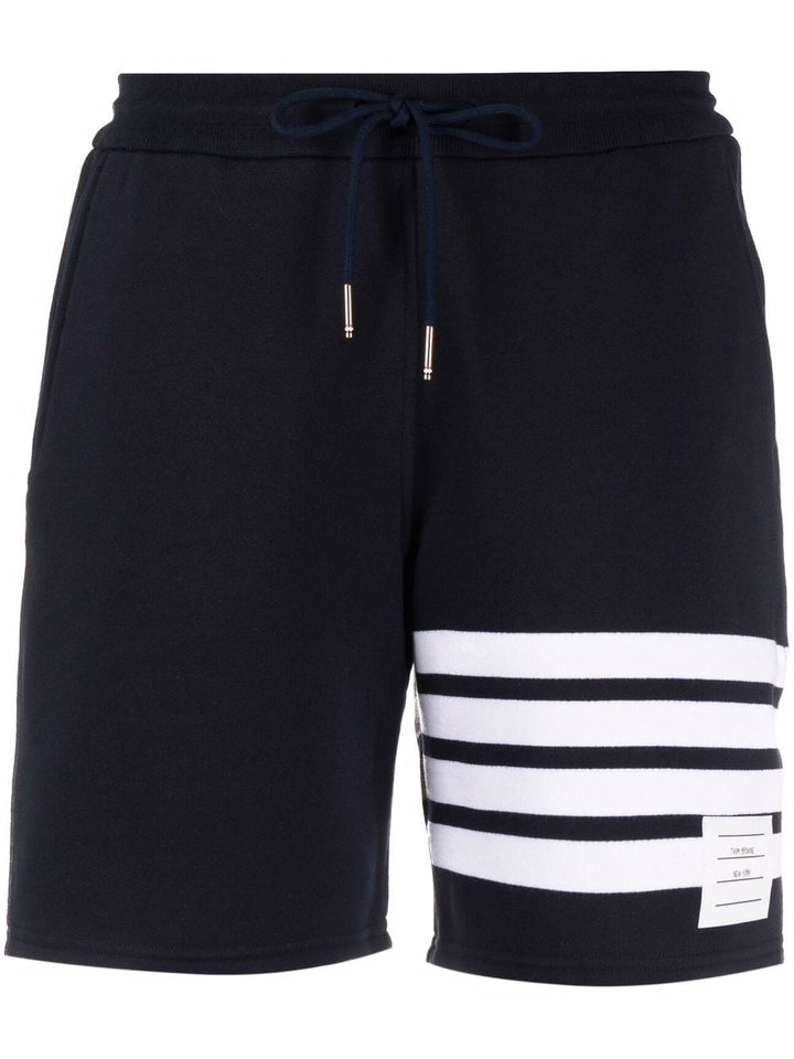 four-bar stripe track shorts-0
