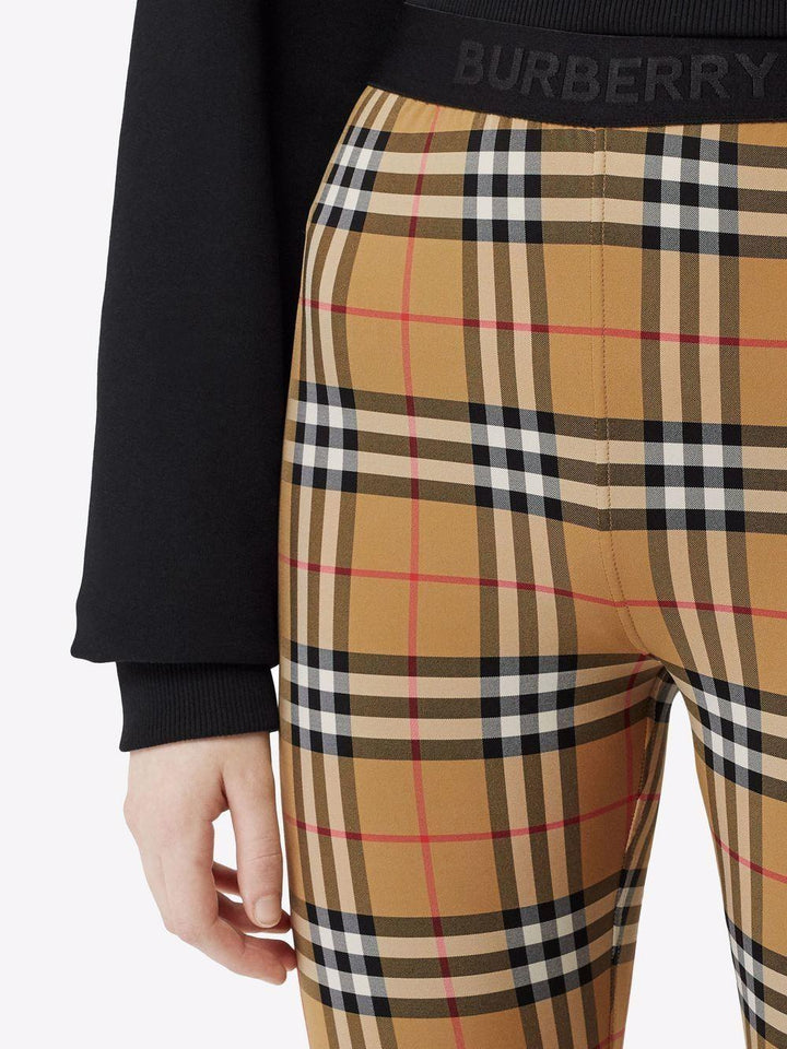 vintage check leggings-4