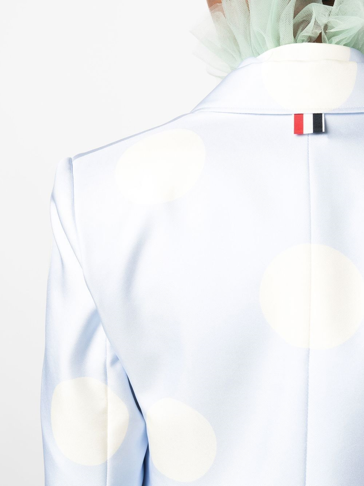 THOM BROWNE polka-dot print silk blazer-4