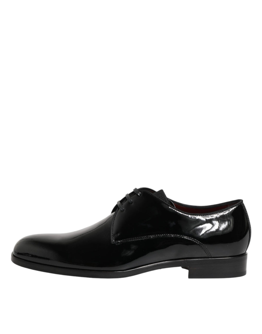 Dolce & Gabbana Black Calfskin Leather Derby Dress Shoes