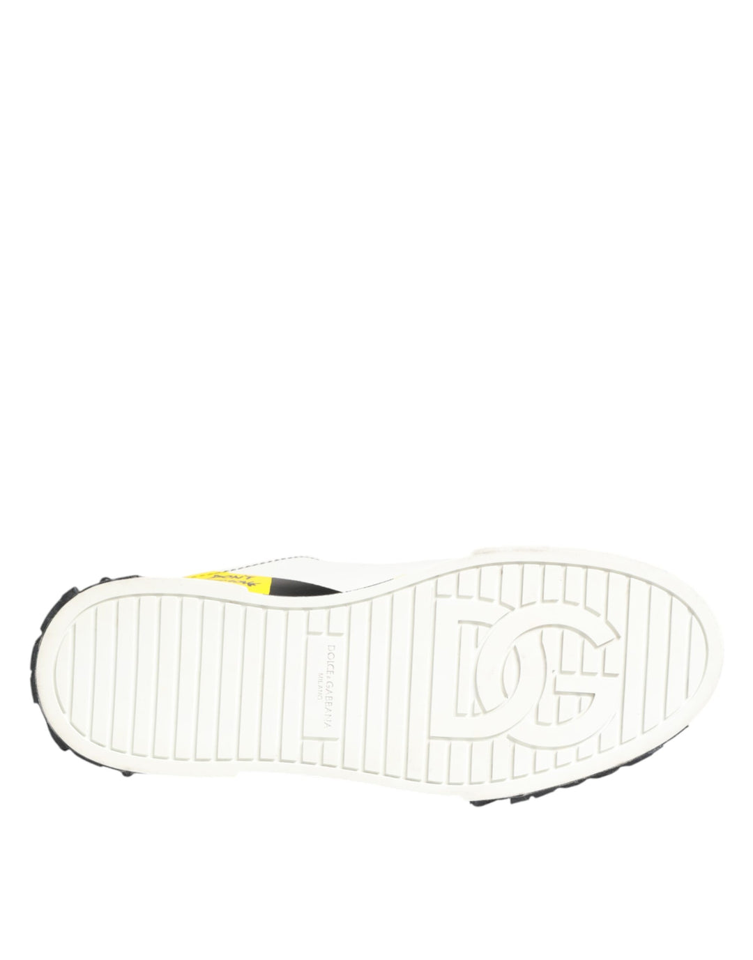 Dolce & Gabbana Multicolor Leather Graffiti Low Top Sneakers Shoes