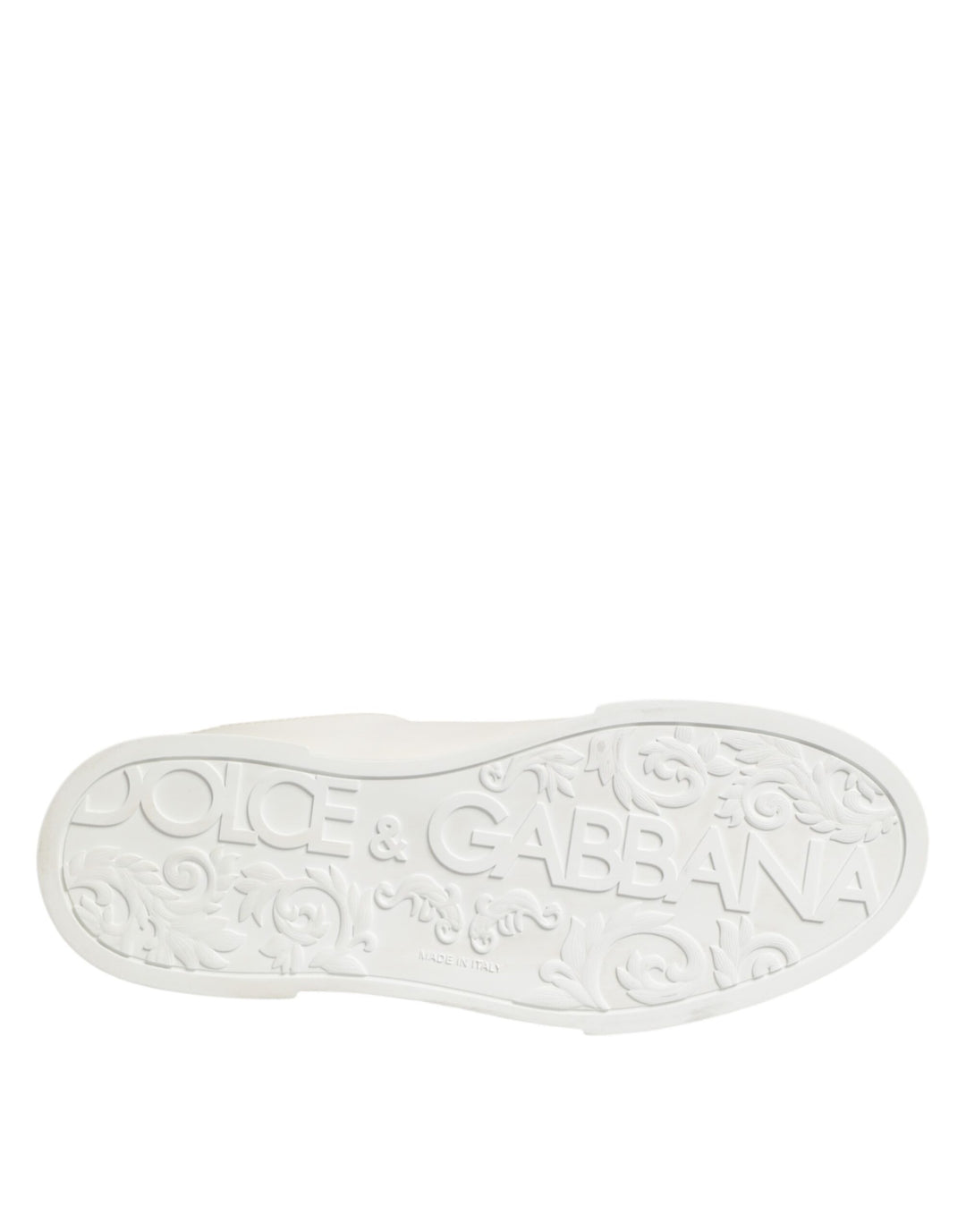 Dolce & Gabbana White Crown Patch Portofino Men Sneakers  Shoes