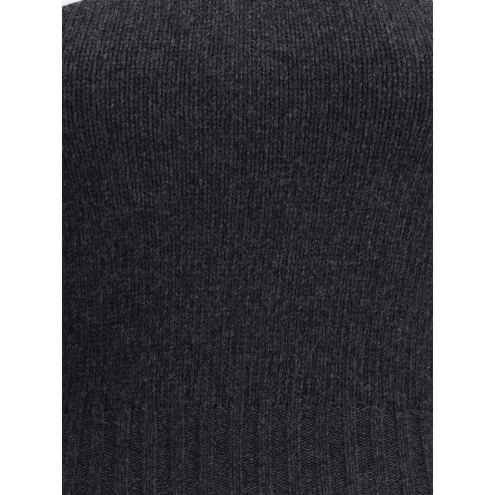 Prada Gray Fleece Wool Top