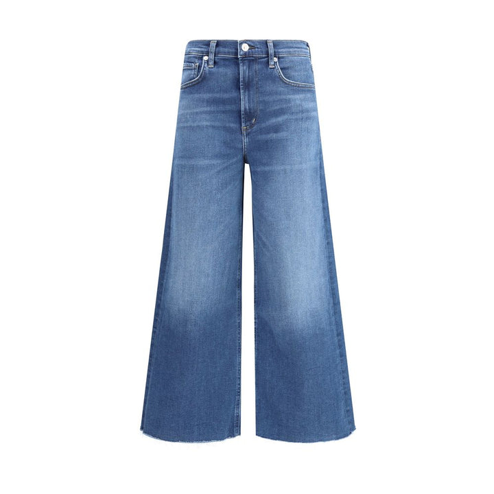 Citizens of Humanity Blue Cotton Cropped Jeans