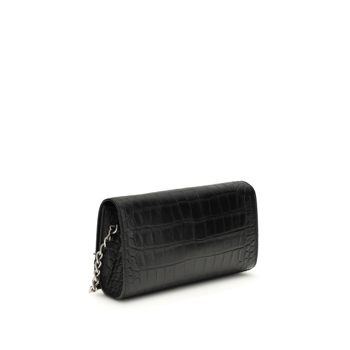 Balenciaga Black Calf Leather Bos Taurus Wallet